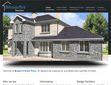 Tablet Screenshot of blueprinthomeplans.ie